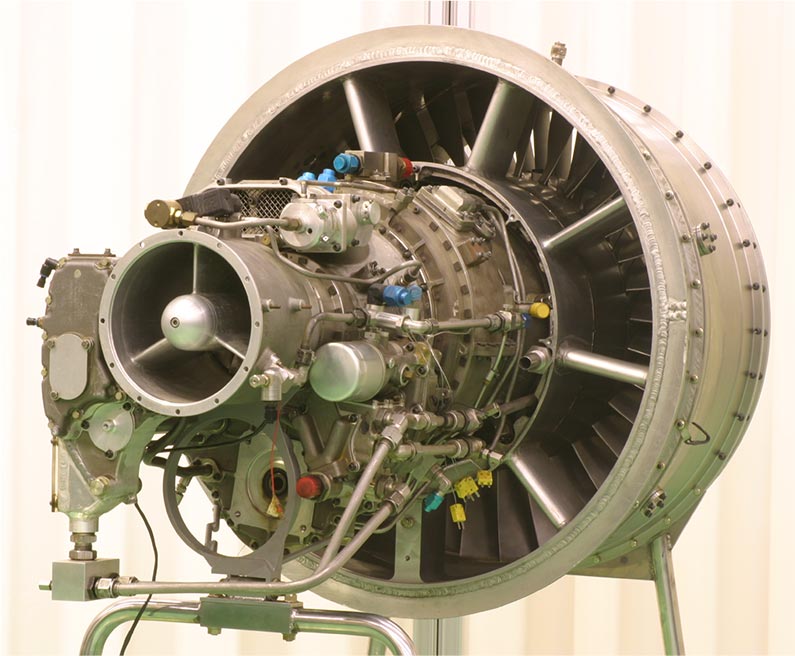 Aft-fan engine that uses a fan instead of a propeller to generate propulsion