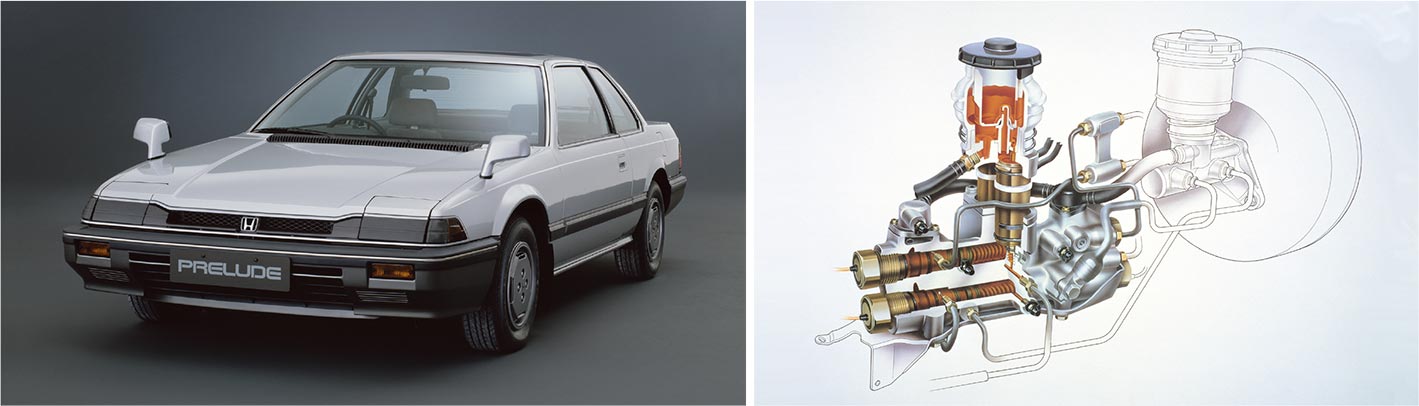 In 1982, Honda launched the Prelude with 4W-ALB.