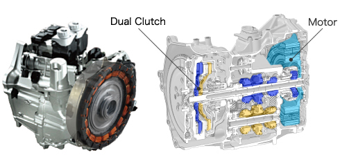 Motor and Dual Clutch Transmission