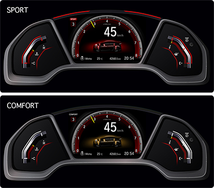 SPORT and COMFORT modes