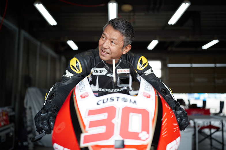 Former factory rider, Hikaru Miyagi