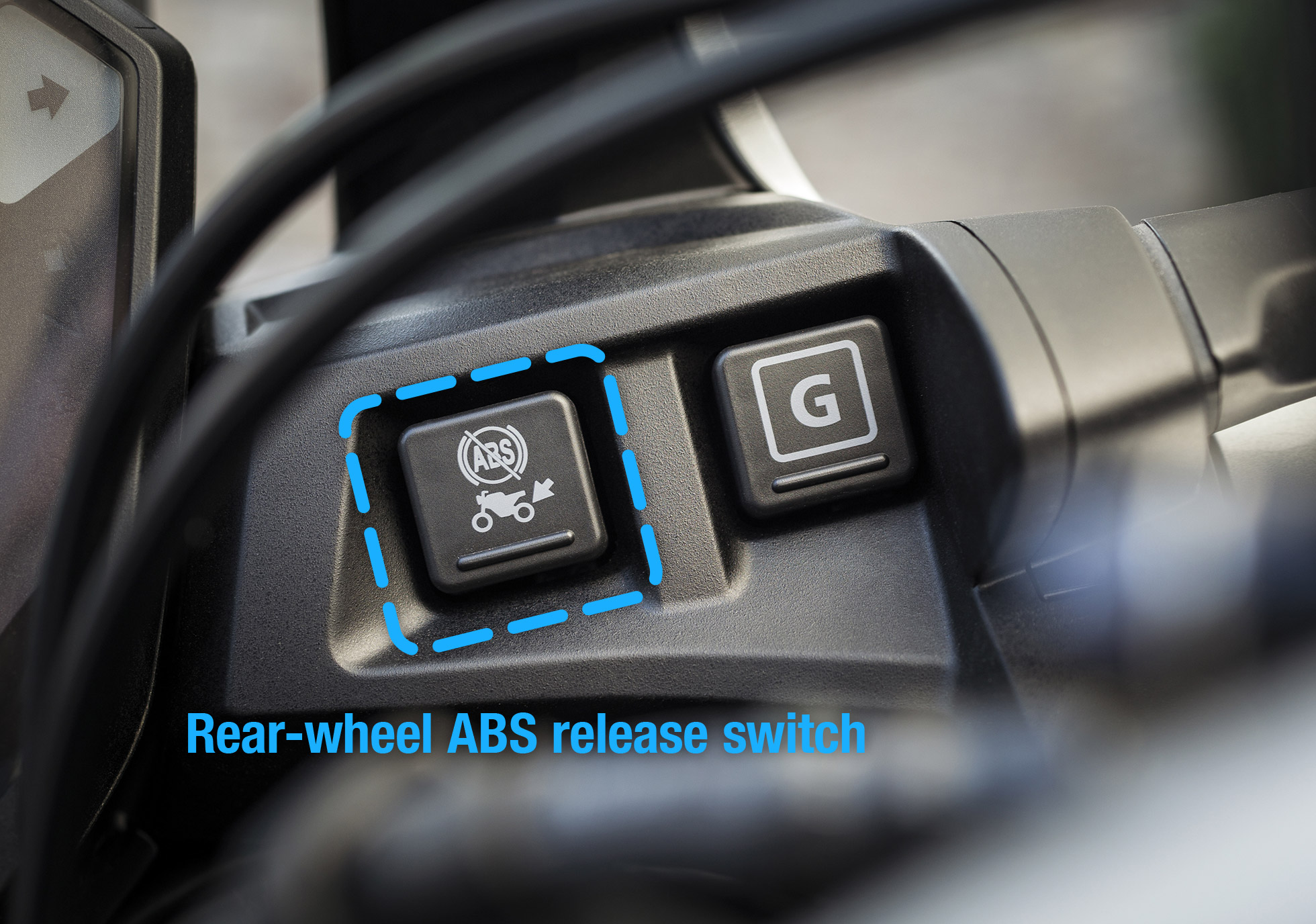 Rear-wheel ABS release switch