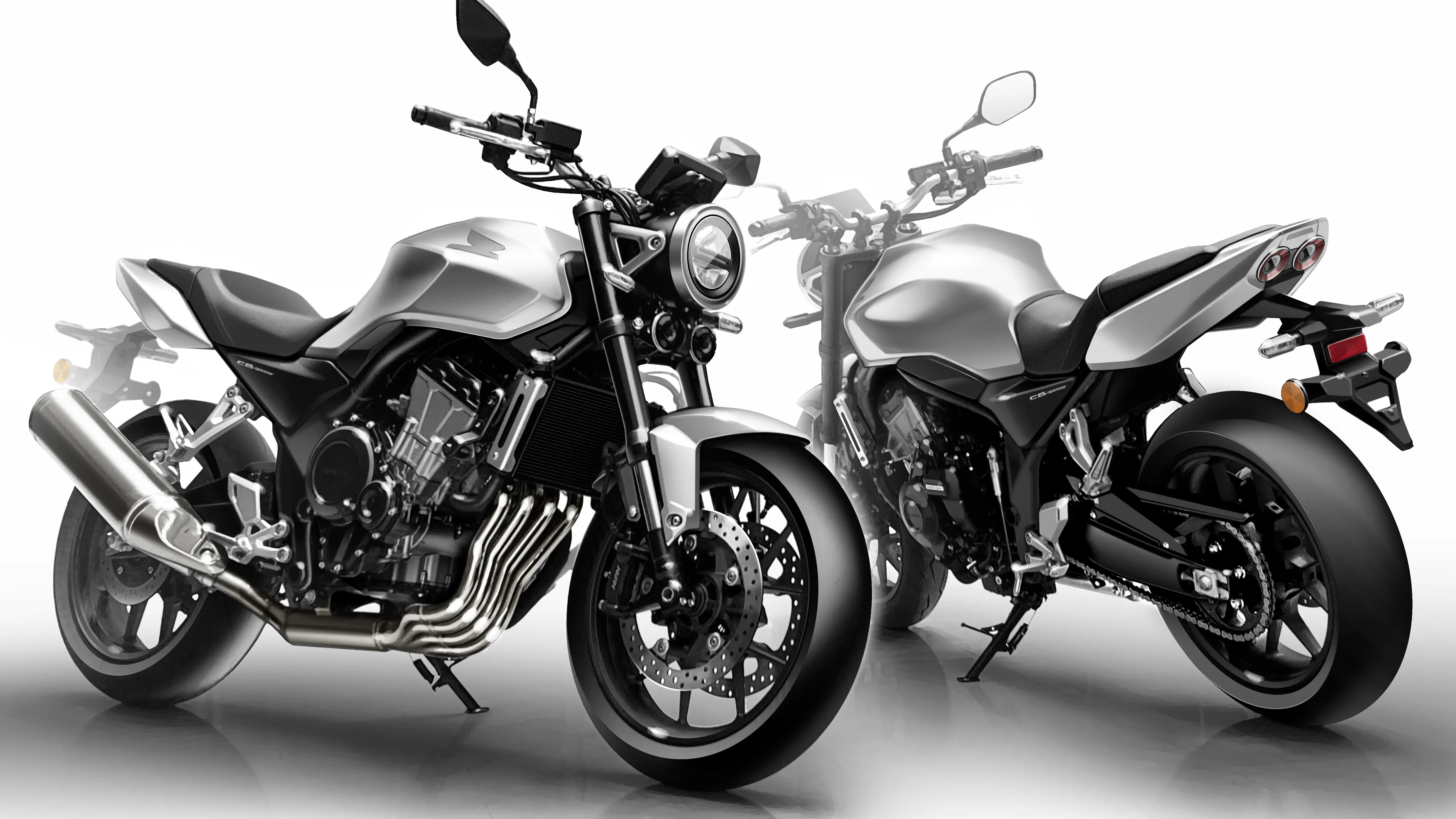 Sketch of the CB400 SUPER FOUR E-Clutch Concept