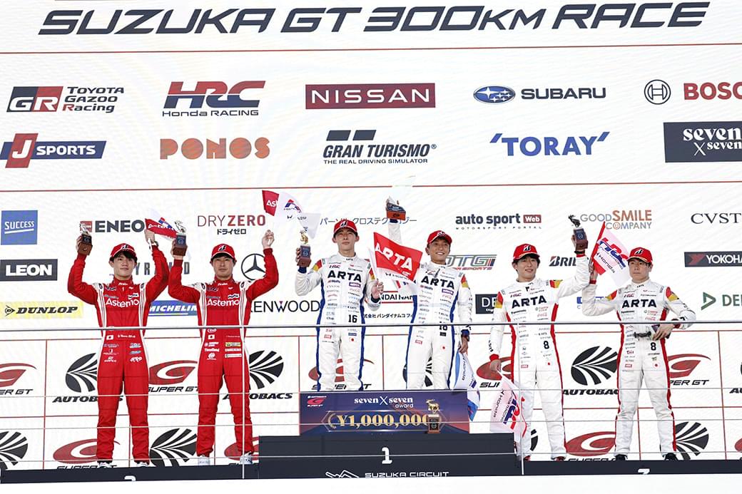 SUPER GT Honda HRC PRELUDE-GT sweeps the podium