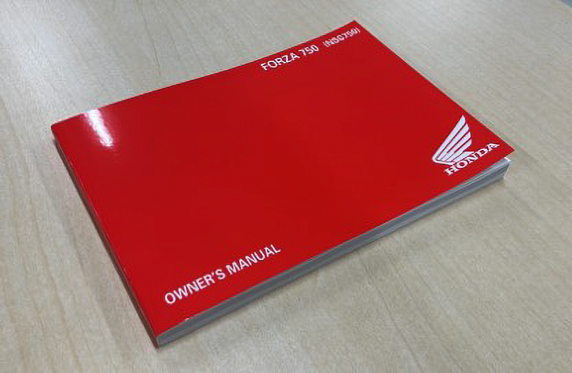 Find out how owners' manuals are bound!