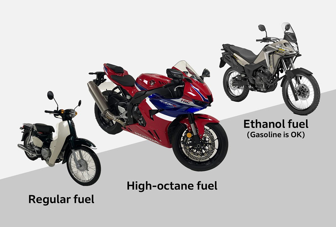 About Motorcycle Fuel (Regular, High-Octane, Ethanol Blended)