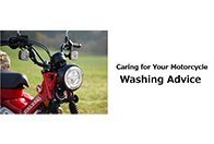 Washing Advice - Caring for Your Motorcycle -