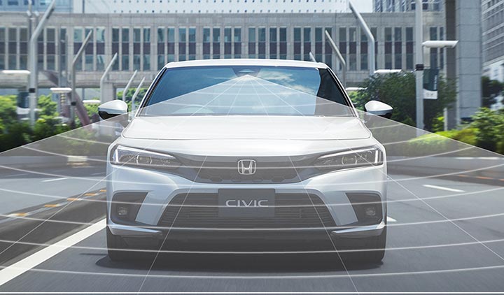 Honda aims to equip all of its new automobile models globally with Honda SENSING by 2030.