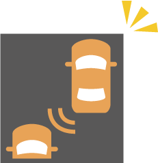 Flashing warning indicator