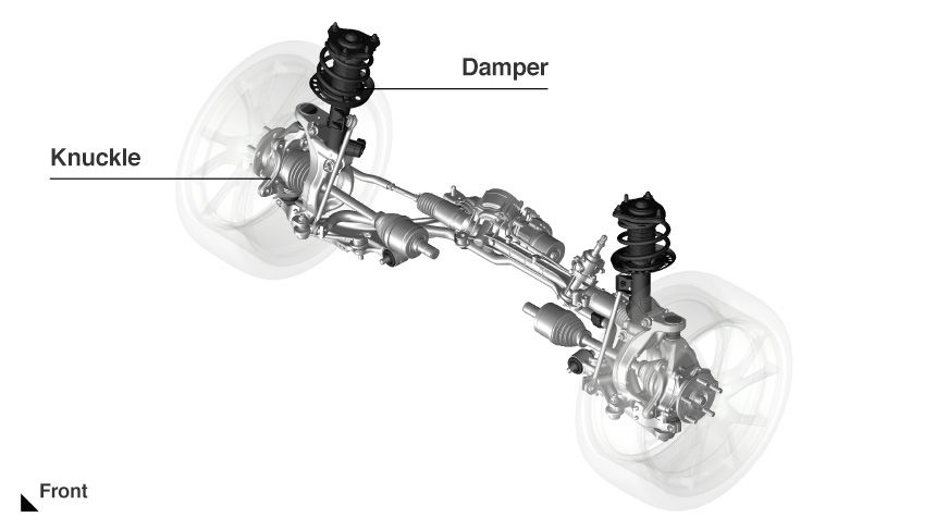 Dual axis strut suspension (Civic Type R / Left hand drive)