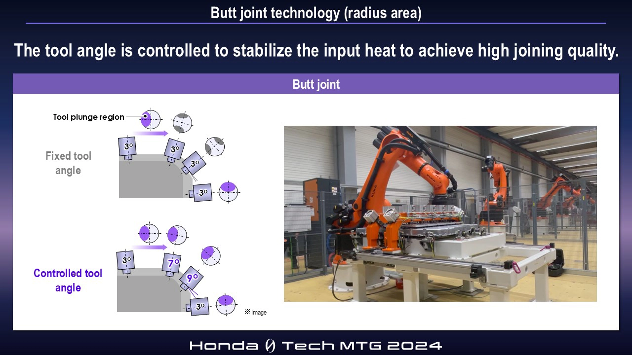 Butt joint technology (radius area)