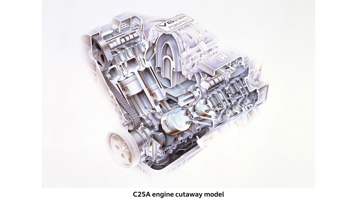 C25A engine cutaway model