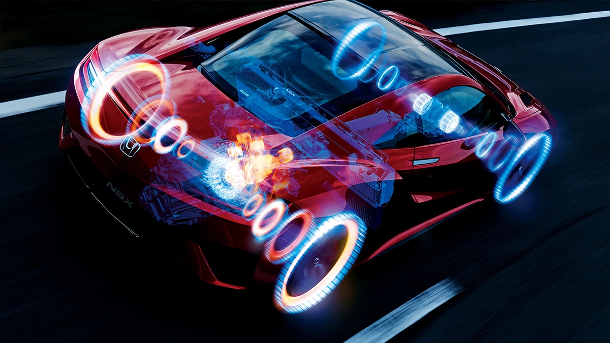 NSX’s Sport Hybrid SH-AWD® Technology, a Three-Motor Hybrid System – 2015
