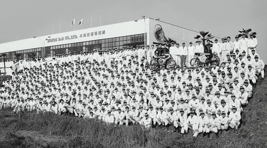 Honda R&D Co., Ltd., established in 1960 (photo taken in 1961)