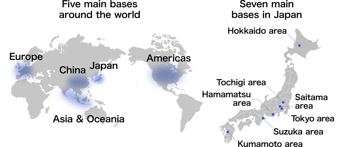 Honda’s R&D bases