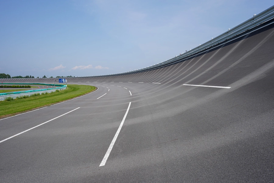 Tochigi Proving Ground  Oval Course bank