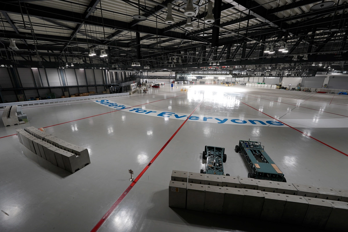 Test area looking between 60- and 45-degrees courses