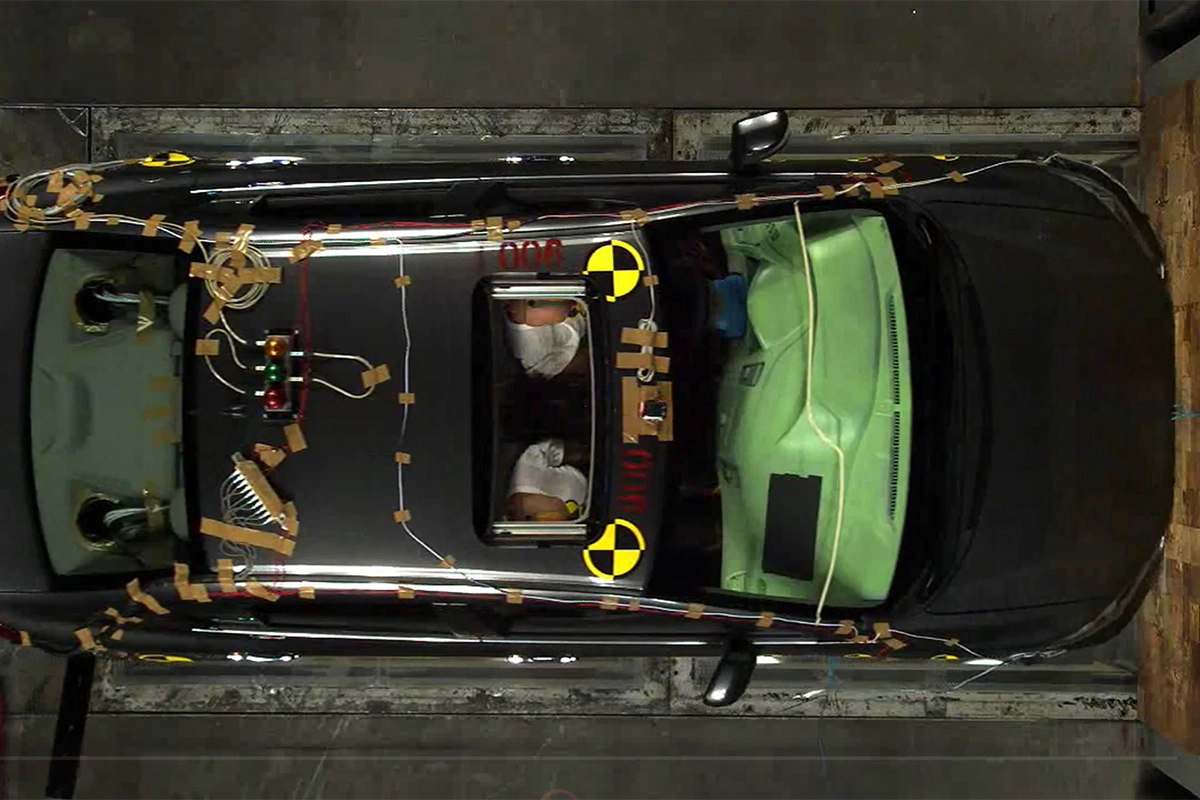 Frontal collision test