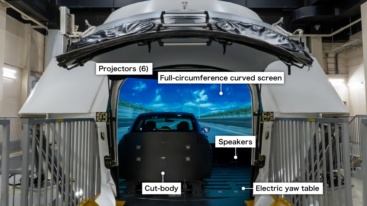 Exterior and interior of shell-shaped dome