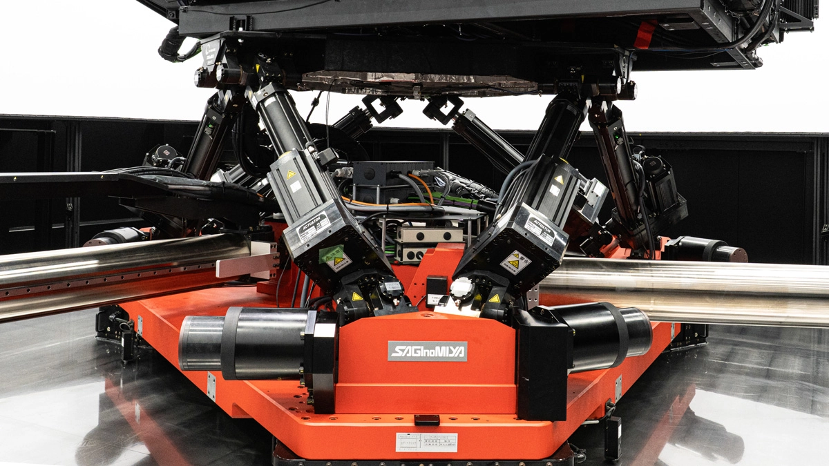 Electric actuators attached to platform