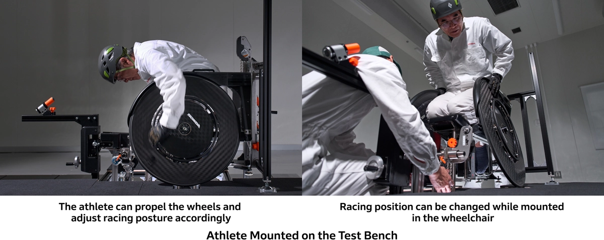 Athlete Mounted on the Test Bench