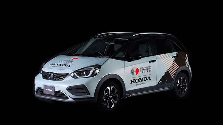 FIT e:HEV<br>Medical Vehicle for Marathon