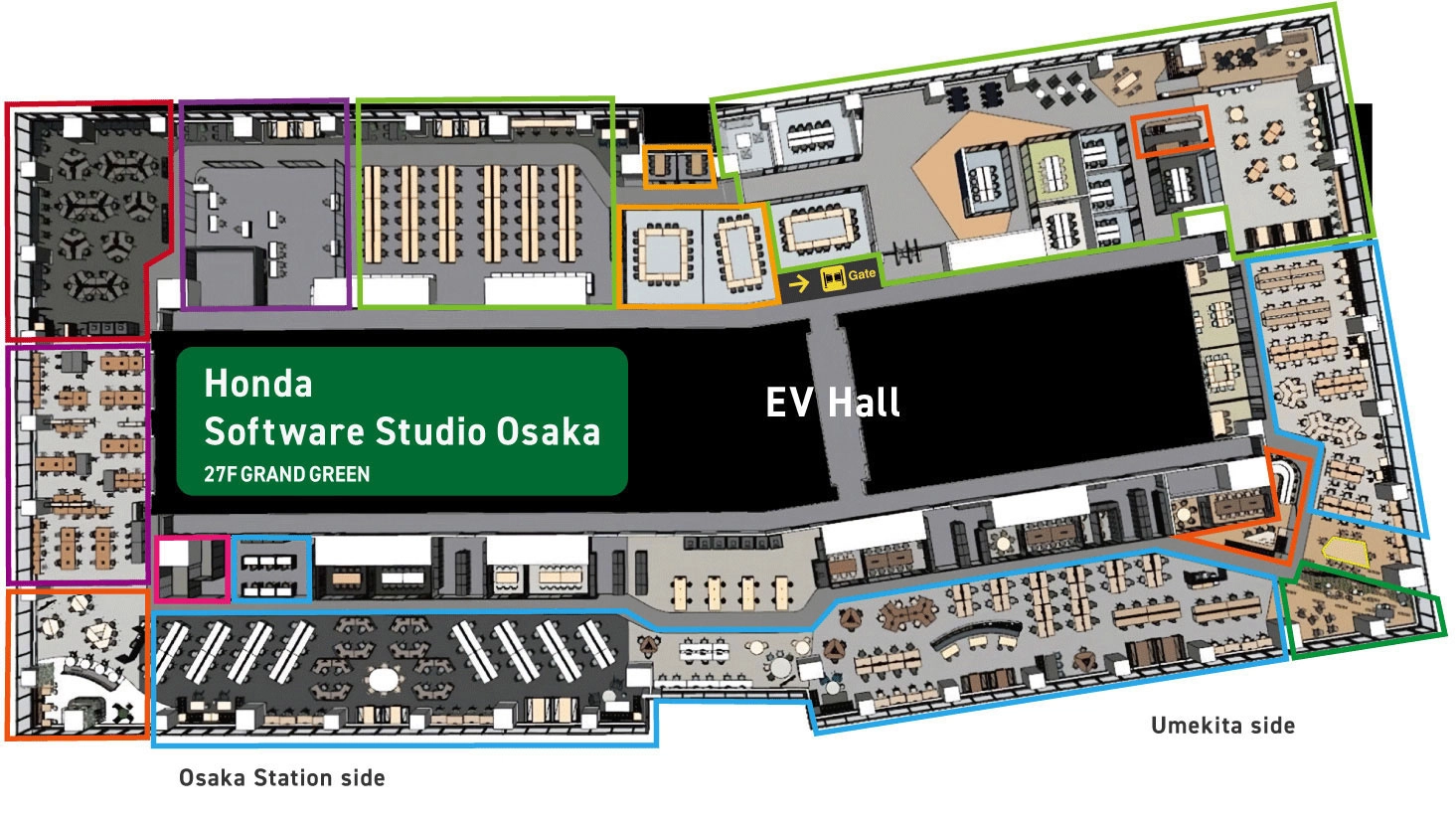 「Honda Software Studio Osaka」の全体像