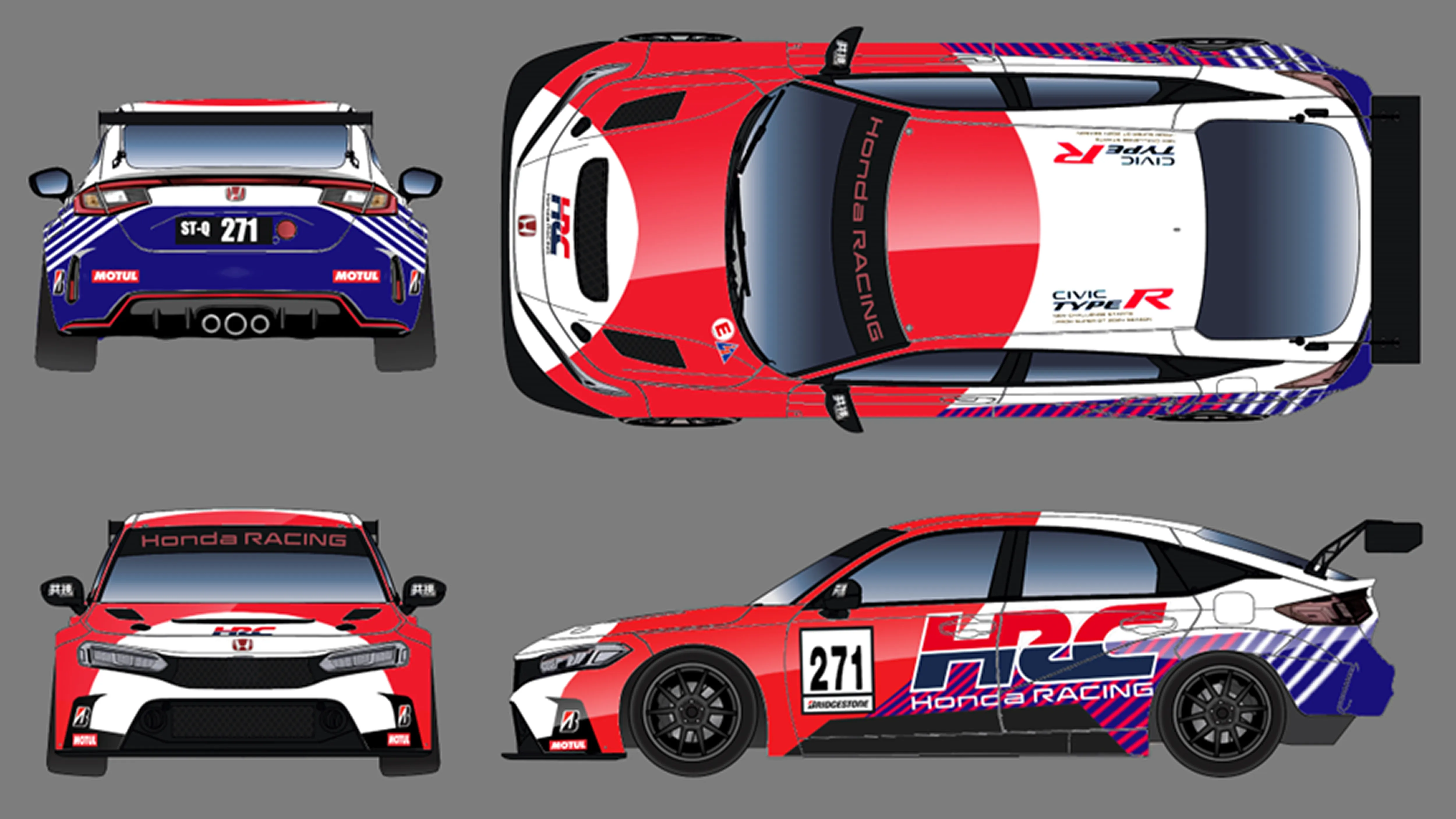 レーシングカースケッチ