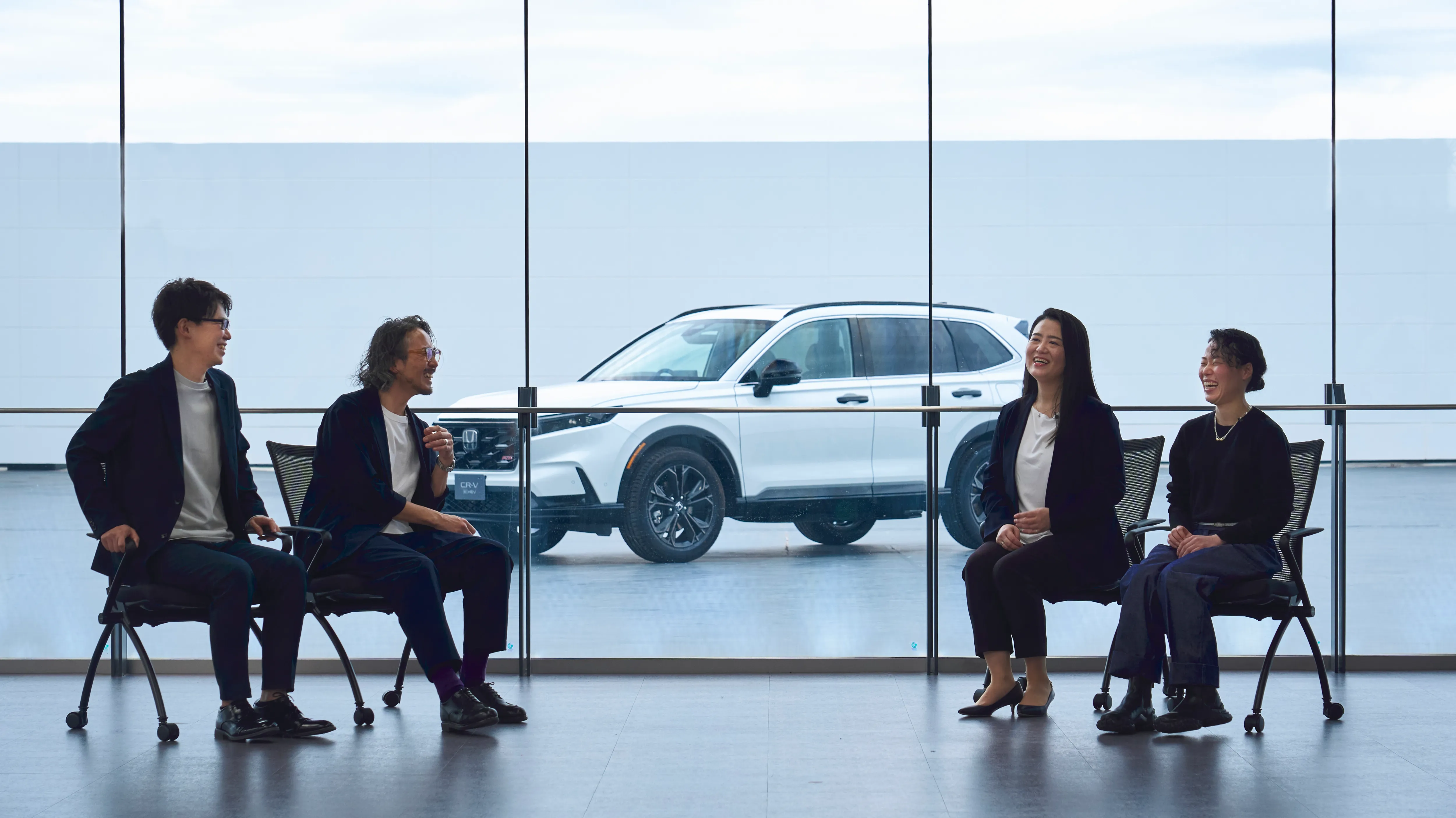 インタビューの様子