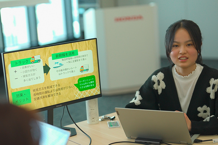 学生による環境課題に対する意見発表