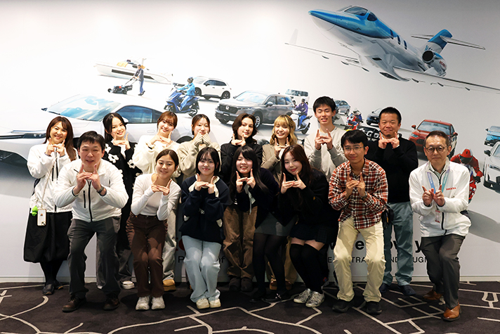 参加学生と先生、Honda従業員