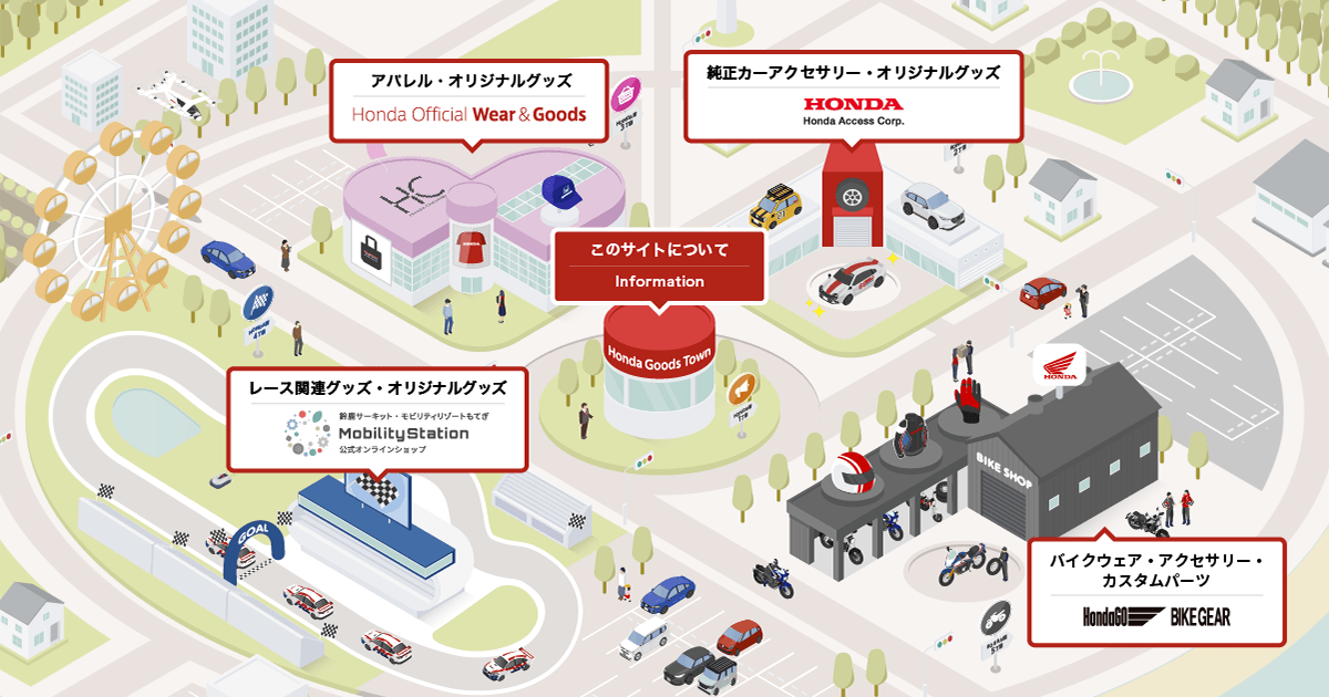 Honda 公式グッズ Honda Goods Townサイト