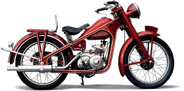 初の本格的オートバイ ドリームD型生産・販売