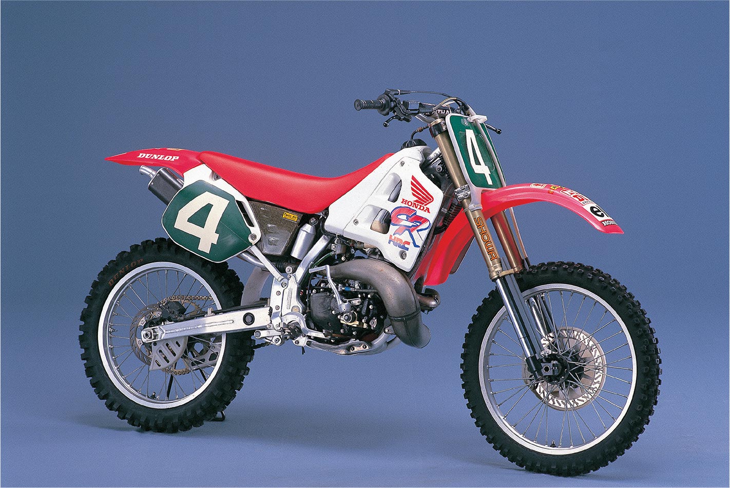 HFTを搭載したRC250MA。1991年の全日本モトクロス選手権でシリーズチャンピオンを獲得した