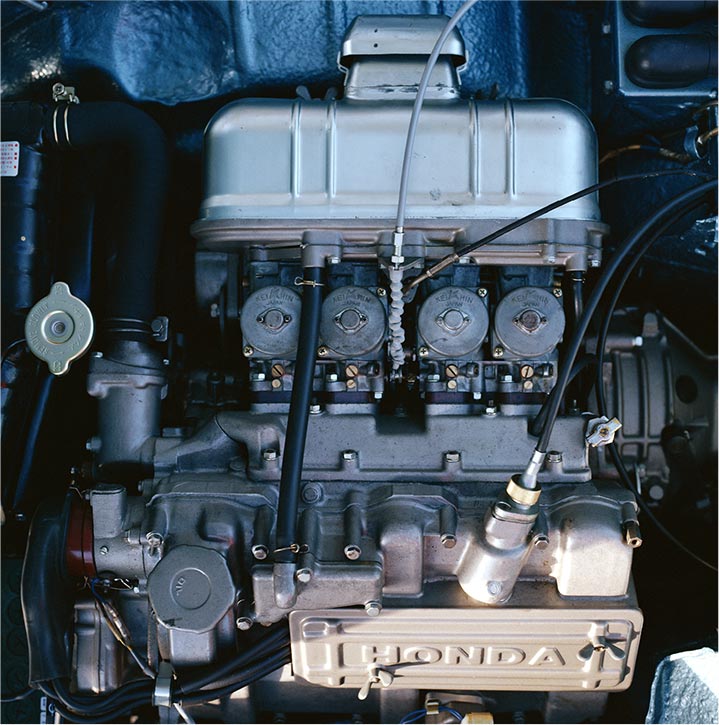 S500搭載のAS280E型 492cc 水冷直列4気筒DOHCエンジン