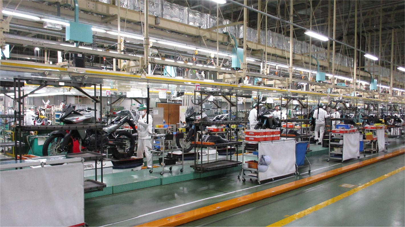 二輪車のグローバルマザー工場としての役割を担う熊本製作所