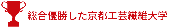 総合優勝した京都工芸繊維大学