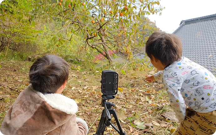 設置すれば動くものを自動撮影できるセンサーカメラ