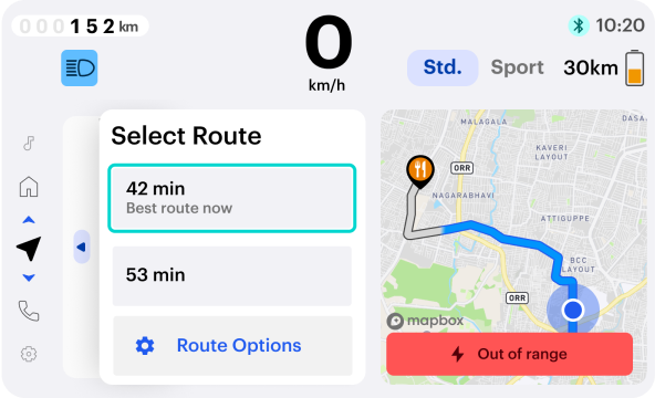 バッテリー残量不足時