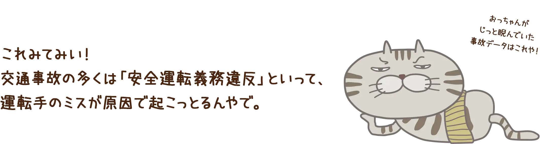 ����݂Ă݂��I��ʎ��̂̑����́u���S�^�]�`���ᔽ�v�Ƃ����āA�^�]��̃~�X�������ŋN�����Ƃ���ŁB