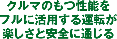 �N���}�̂����\���t���Ɋ��p����^�]���y�����ƈ��S�ɒʂ���