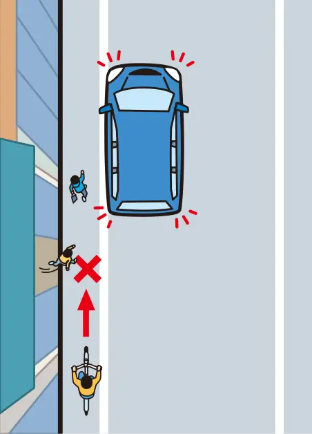 �H���т𑖍s���A�����X���炱�ǂ����o�đO���ɒ�Ԃ��Ă���N���}�ɋ삯����Ă��鎞�̊댯�\���́y�C���X�g���z�����C���X�g