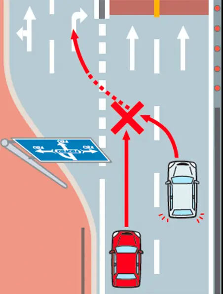 �N���}�̑����Б�2�Ԑ��̊������H�̗��̌�����ʉ߂��鎞�̊댯�\���́y�C���X�g���z�����C���X�g