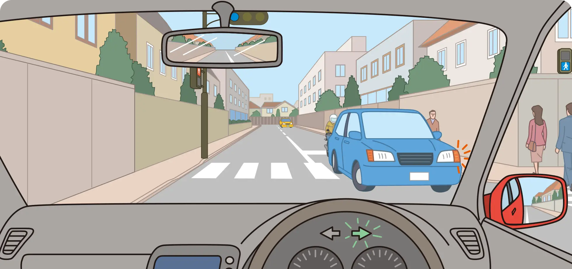 �Ό����܎Ԃɑ����ĉE�܂��悤�Ƃ��鎞�̃N���}���_�́y�C���X�g���z�C���X�g