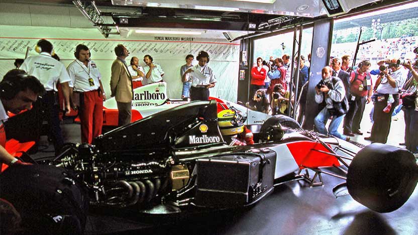 アイルトン・セナ 直筆サイン 1992年鈴鹿 元ホンダF1総監督の桜井淑敏