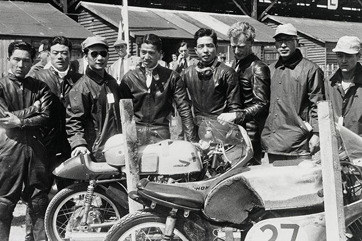 1959年、マン島TTレースに出場したHondaチーム