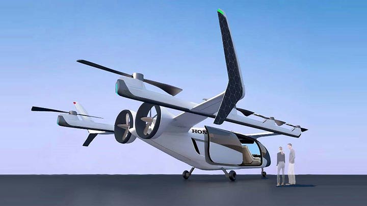 9月30日に発表した次世代モビリティのひとつ、電動垂直離着陸機「eVTOL」