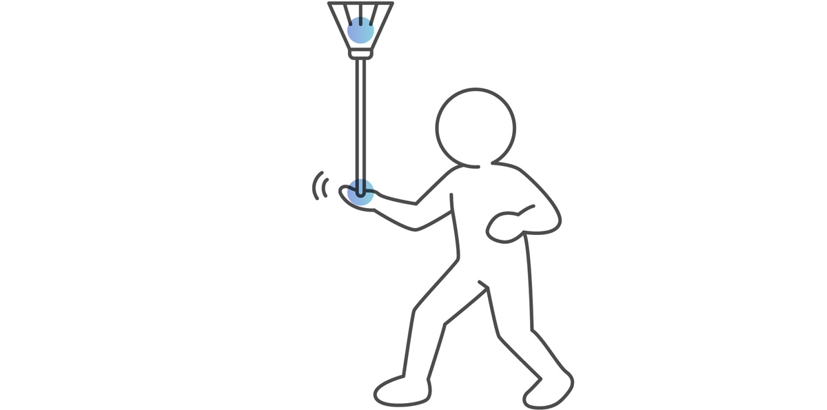 てのひらでバランスを取るイメージ