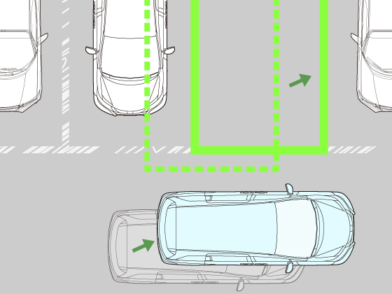 駐車枠を認識できない場合のスマートパーキングアシストシステムの使い方