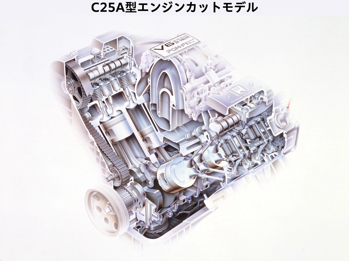 LEGEND搭載 C25A型エンジンカットモデル